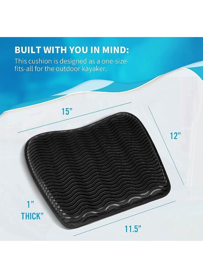 يُسلِّم وسادتان مانعتان للانزلاق لمقعد الكاياك، مثالية للجلوس في قوارب الكاياك، وقوارب الكاياك القابلة للنفخ، والزوارق، والقوارب. ملحقات مريحة لقوارب الكاياك المخصصة للصيد، وقوارب الكاياك البحرية، وقوارب الكاياك التي تعمل بالدواسات، وغيرها. - Image 2